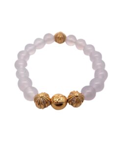 克罗心 透明玛瑙手链纯银材质