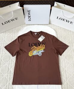Loewe25SS新款标语刺绣短袖_2687