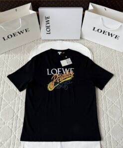 Loewe25SS新款标语刺绣短袖
