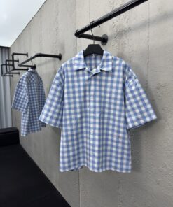 LOEWE刺绣格纹衬衫工艺说明