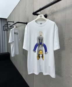 LOEWE卡通人偶印花短袖工艺说