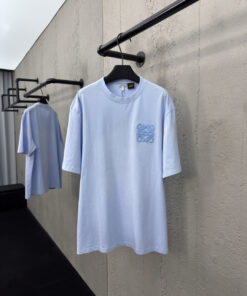 LOEWE毛巾绣花洗水短袖工艺说