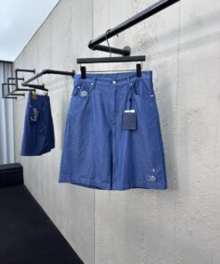 LOUIS VUITTON 刺绣青年布短裤