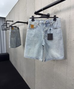 LOUIS VUITTON 徽标牛仔短裤工