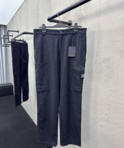 LOUISVUITTON花纱呢料长裤工