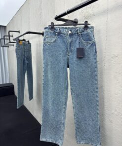 LOUISVUITTON老花满印直筒牛仔