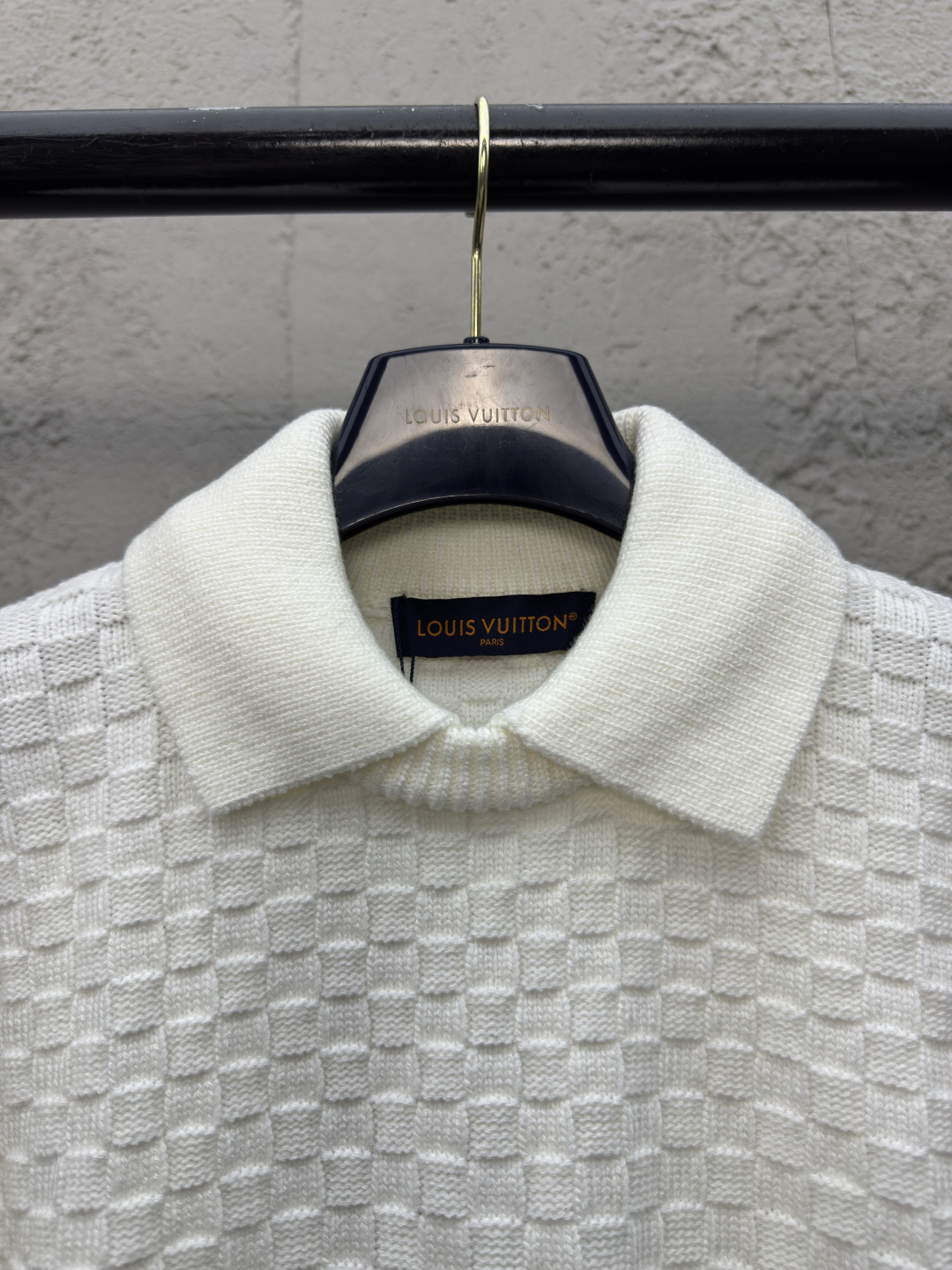 LOUIS VUITTON 棋盘格浮雕毛衣 - 图片 3