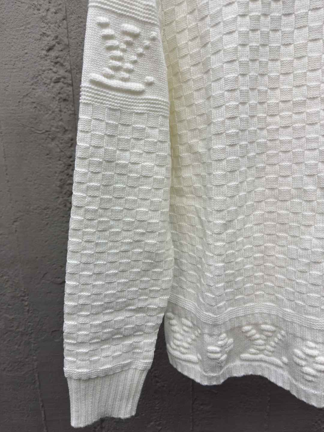 LOUIS VUITTON 棋盘格浮雕毛衣 - 图片 6