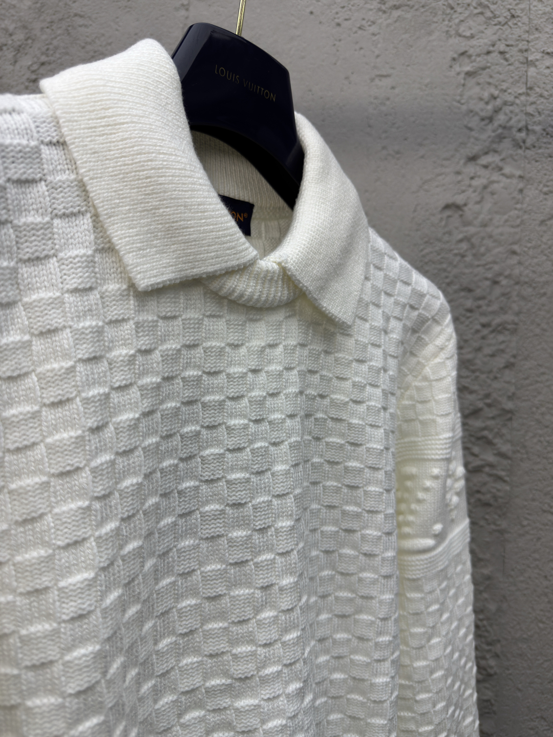 LOUIS VUITTON 棋盘格浮雕毛衣 - 图片 8