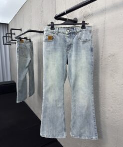 LOUISVUITTON贴布标识微喇叭裤