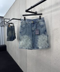 LOUIS VUITTON 压花浮雕牛仔短裤