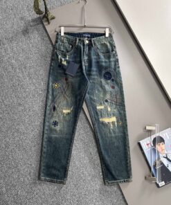 LV2025四季款经典牛仔裤直筒长裤