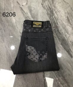 LV爆款天丝牛仔裤双层固色高