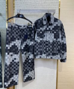 LV路易威登马赛克牛仔套装正