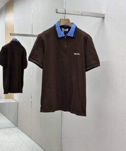 MIUMIU25SS棉质珠地布POLO衫