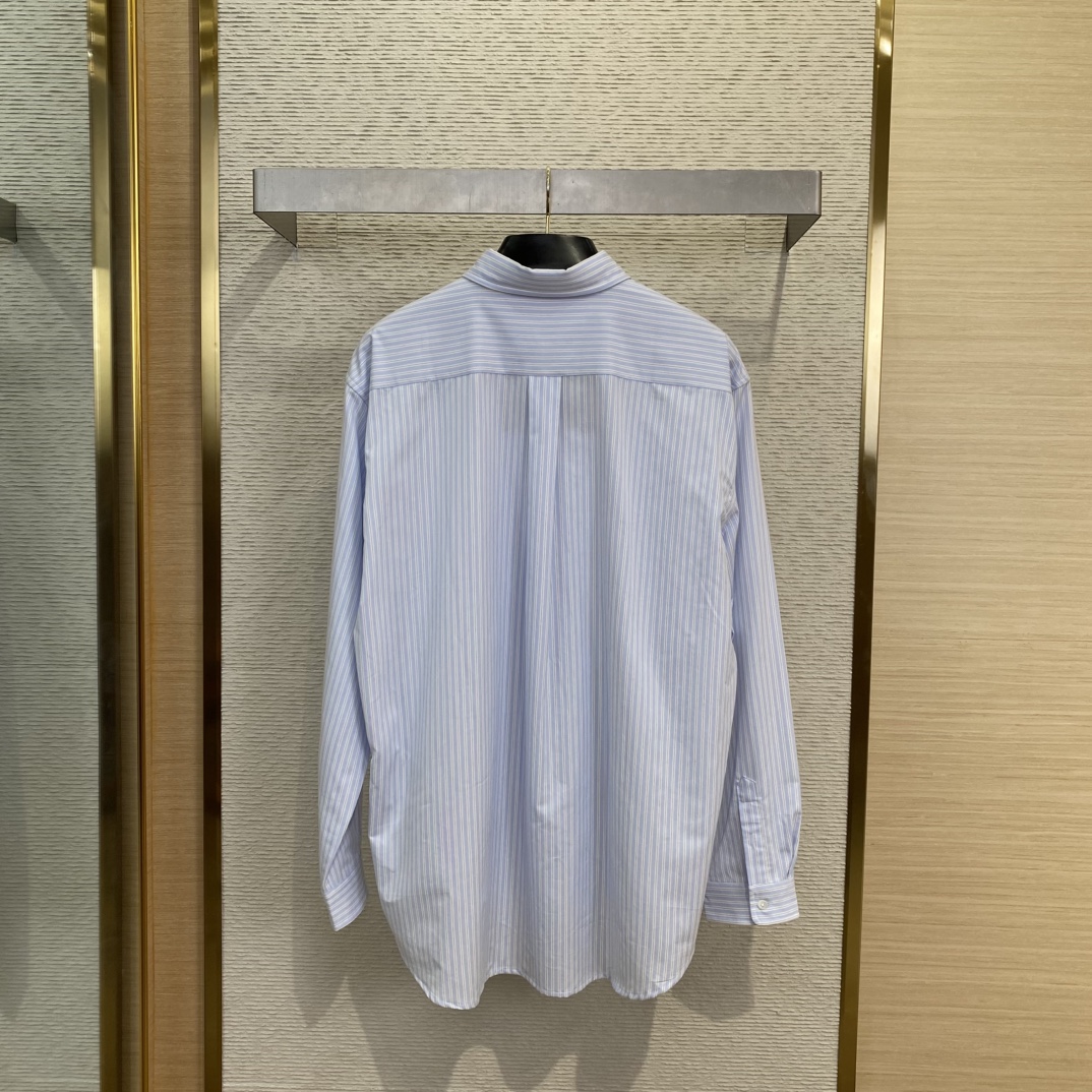 MIUMIU缪缪徽标刺绣格纹衬衫 - 图片 4