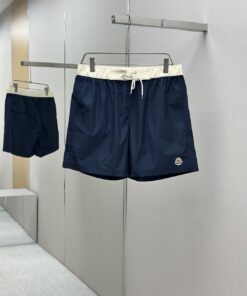 MONCLER 徽标抽绳沙滩短裤工_433