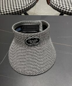 普拉达prada草编空顶帽子女夏季_13076