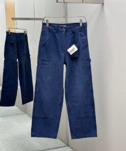 PRADA25SS皮牌法工伐木裤36_4183