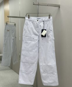 PRADA25SS皮牌法工伐木裤36