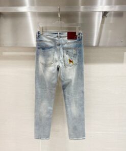 水洗蓝修身牛仔裤2025春季新款_8806