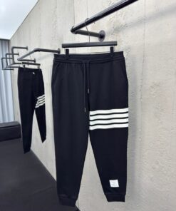 THOMBRKWNE华夫格水波纹长裤