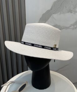 香奈儿CHANEL高端平顶草帽百搭_5871