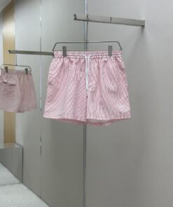 新品LP海滩条纹泳裤，侧缝口袋