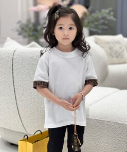 新品全棉t白色撞经典老花