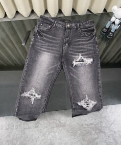 重磅Amiri破洞贴布牛仔裤高街_8815